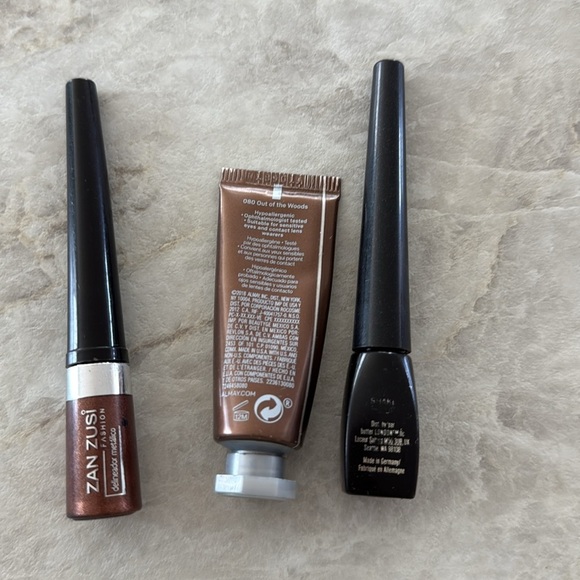 Fenty Beauty Snap Shadow Palette #5 Peach with Black and Brown Eye Liners Bundle - Picture 4 of 9